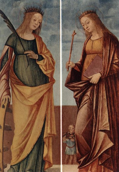 Santa Catalina de Alejandría y Santa Veneranda de Vittore Carpaccio